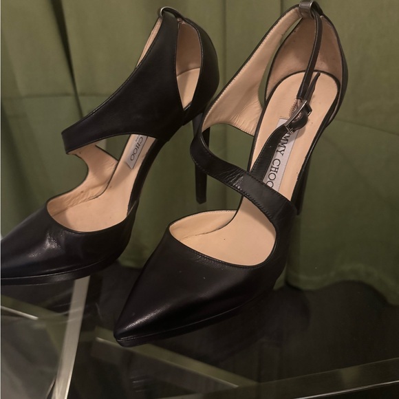 Jimmy Choo Black Strappy Heels
